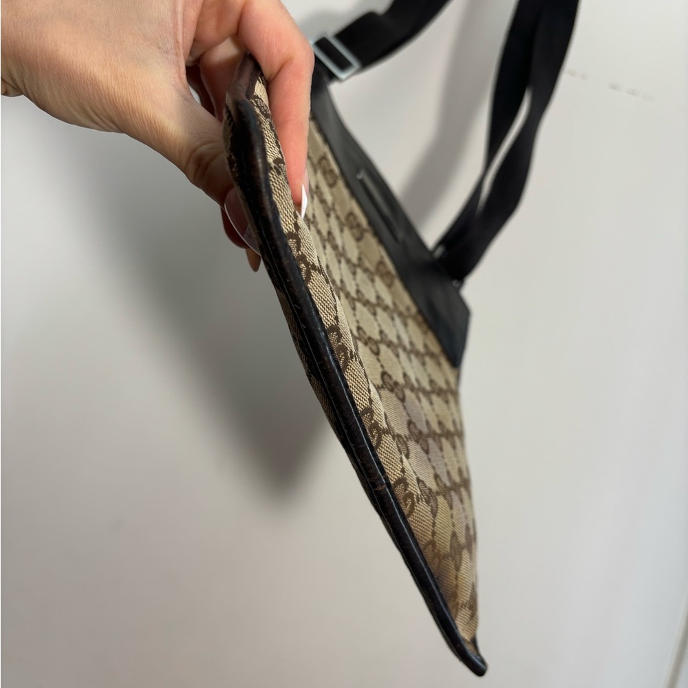 Gucci Brown GG Canvas Messenger Crossbody Bag Monogram Mens Womens $849 - Picture 5 of 10